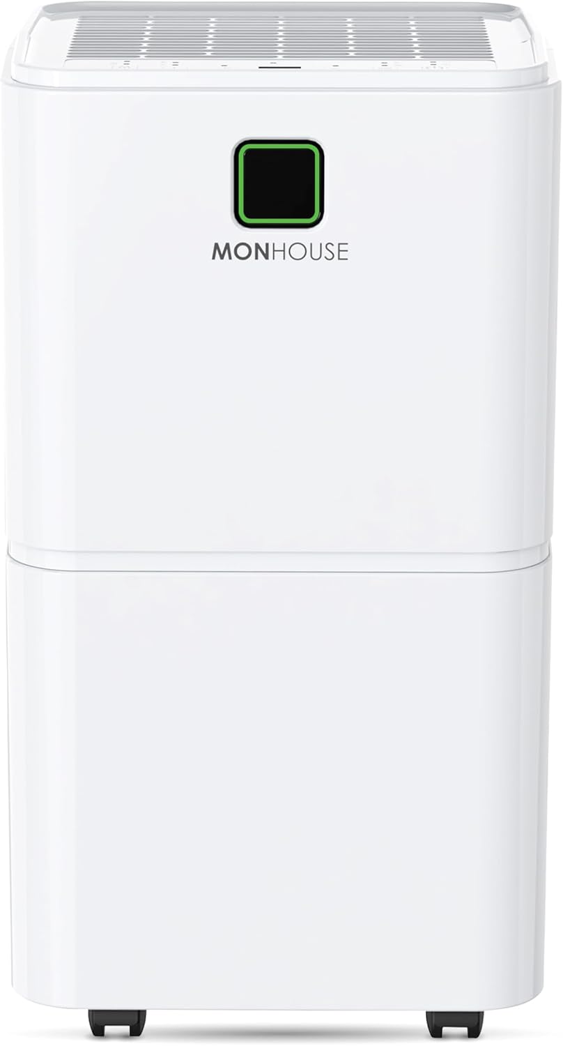 MONHOUSE 12L per day digital dehumidifier — quiet electric damp remover